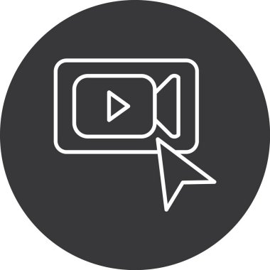 Modern simgenin vektör illüstrasyonu