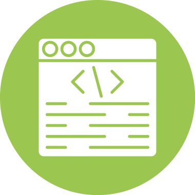 Web kodlama geliştirme simgesi