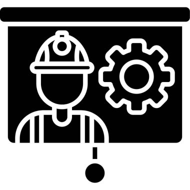 Endüstriyel simge vektör illüstrasyonu