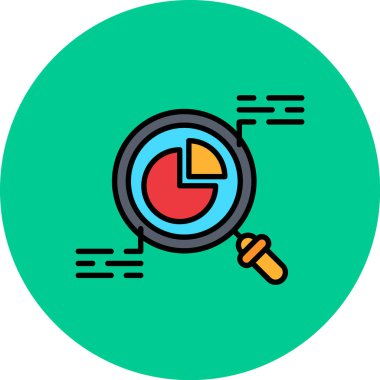 Arama motoru optimizasyon renk simgesi vektörü. Arama motoru optimizasyon işareti. izole edilmiş sembol çizimi