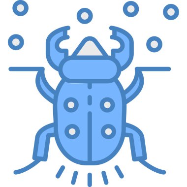 Böcek simgesi vektör illüstrasyonu