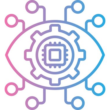 İnsan yüzünün vektör simgesi