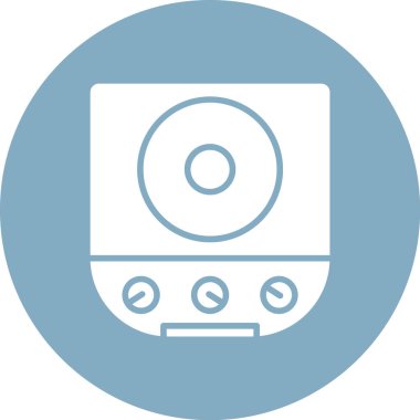 Müzik çalar simgesinin vektör illüstrasyonu