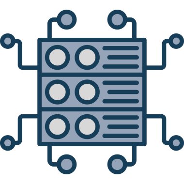 şebeke. Web simgesi basit illüstrasyon