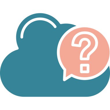 Bulut ikonu vektör illüstrasyonu. bulut işareti