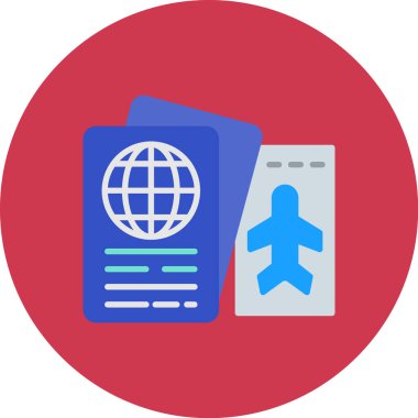 Pasaport. Web simgesi basit tasarım