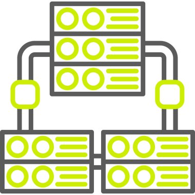 Sunucu veri merkezi simgesini