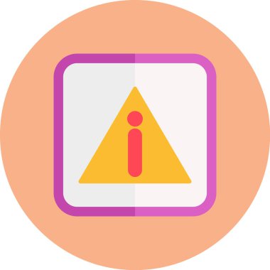 uyarı simgesi vektör illüstrasyonu