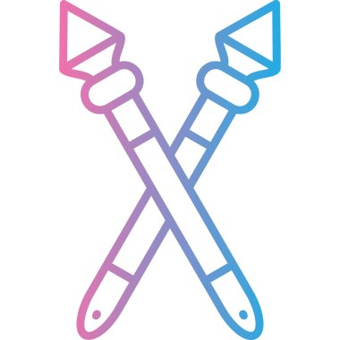 fırça. Web simgesi basit illüstrasyon