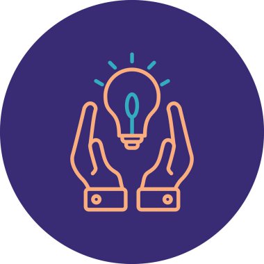 vektör illüstrasyonu, fikir simgesi tasarımı