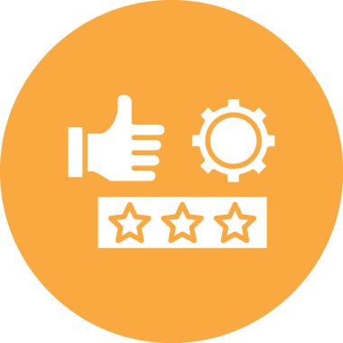 Geri besleme düzlüğü simgesi, vektör, illüstrasyon