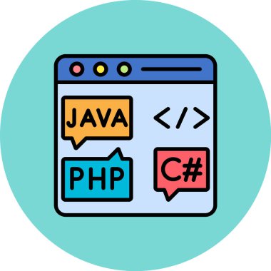 Moda tasarımında web kodlama simgesi