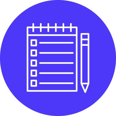 Kalem. Web simgesi basit illüstrasyon