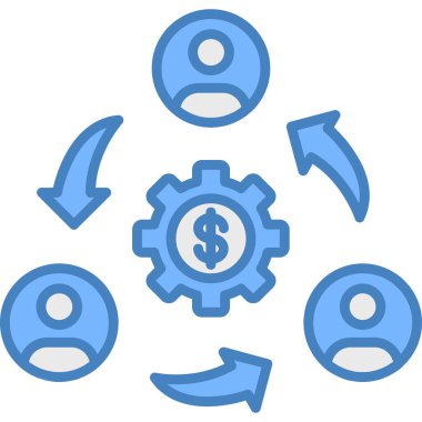 finansal seçenekler düz simge, vektör illüstrasyonu