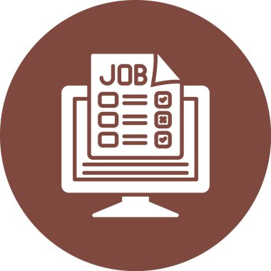 iş simgesi. vektör simgesi ana hatdır.