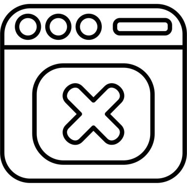 Simge, vektör illüstrasyonunu sil