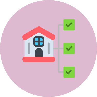 Ev simgesi vektör illüstrasyonu