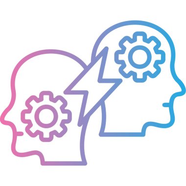 beyin ikonu vektör illüstrasyonu