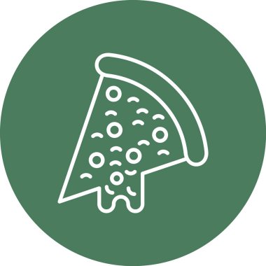 pizza. Web simgesi basit illüstrasyon