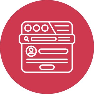 Modern simgenin vektör illüstrasyonu