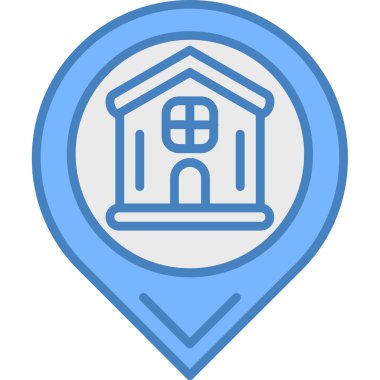 Harita yeri. Web simgesi