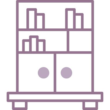 Kitaplar. Web simgesi basit illüstrasyon