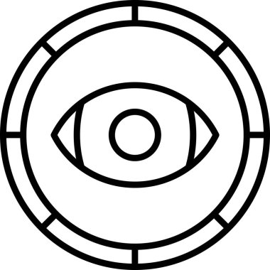 Göz simgesi vektör illüstrasyonu