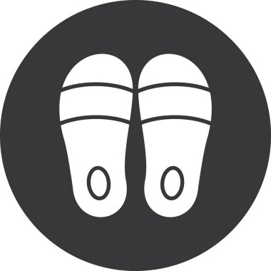 Terlikler. Web simgesi basit illüstrasyon