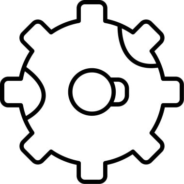 dişli ayarları ayarları simgesi ana hat biçiminde