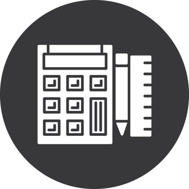 hesap makinesi vektör simgesi modern basit illüstrasyon