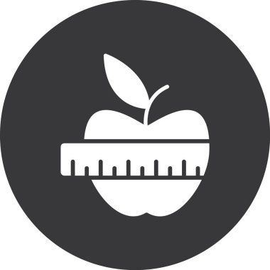 Vektör elma simgesi, illüstrasyon