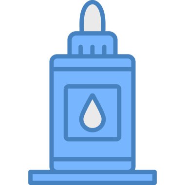 Su damlası ikonu. Web için su pompası vektör simgelerinin özet çizimi