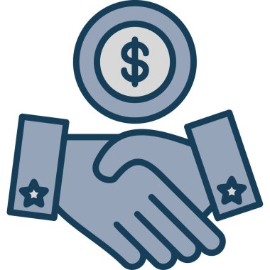 Para için. Web simgesi basit illüstrasyon