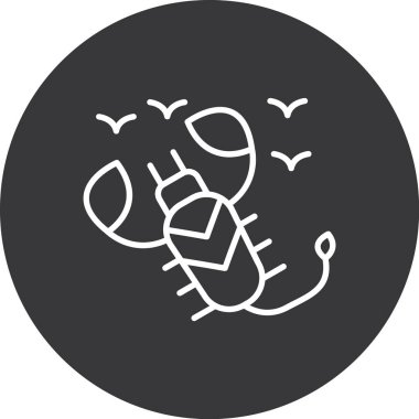 Gıda simgesinin vektör illüstrasyonu