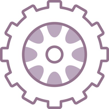 Teçhizat Web simgesi basit illüstrasyon