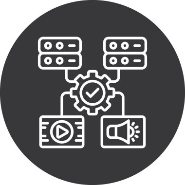 seo modern simgesinin vektör illüstrasyonu