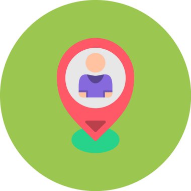 Harita konumu vektör simgesi