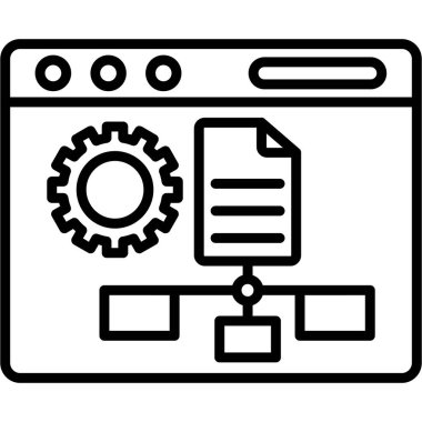 bilgisayar ayarları simgesi, özet biçimi