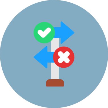 işaret simgesini işaretle. Web için işaretleme vektör simgelerinin basit illüstrasyonu