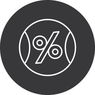 İndirim simgesinin vektör illüstrasyonu