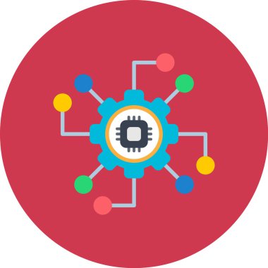 şebeke. Web simgesi basit illüstrasyon