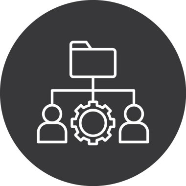 iş simgesi vektör illüstrasyonu