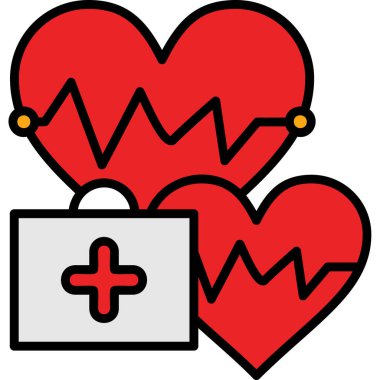 kalp sağlığı vektör simgesi