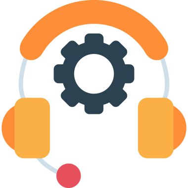 Kulaklık. Web simgesi basit illüstrasyon