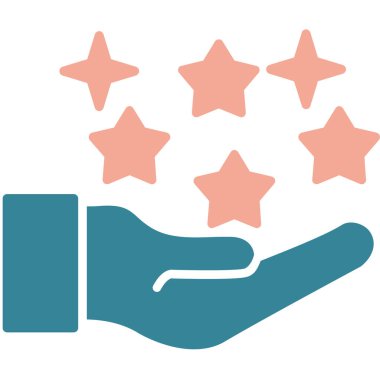 Derecelendirme yıldız illüstrasyon vektör