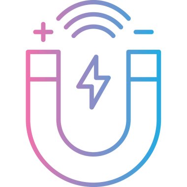 Elektrik simgesinin vektör illüstrasyonu