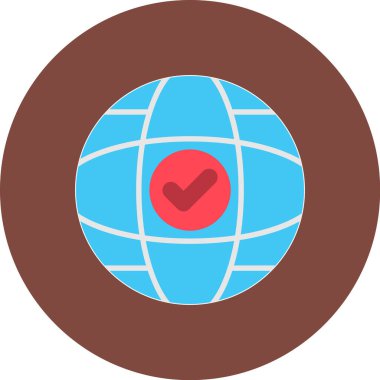 Küresel simge vektör illüstrasyonu