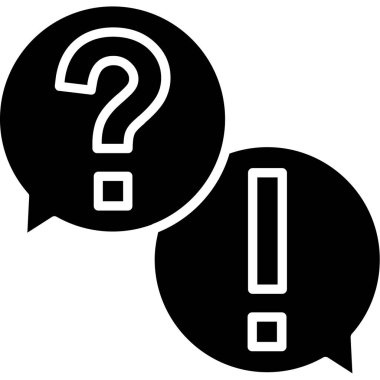 ünlem işareti ve konuşma balonu