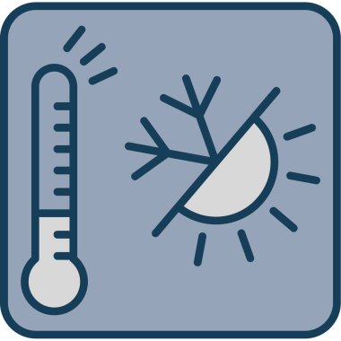 termometre simgesi, vektör illüstrasyonu