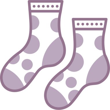 çorap simgesi vektör illüstrasyonu